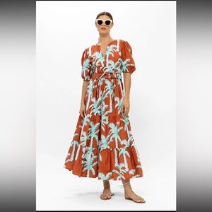 OLIPHANT Puff Sleeve Dress 👗- Cartagena Brown